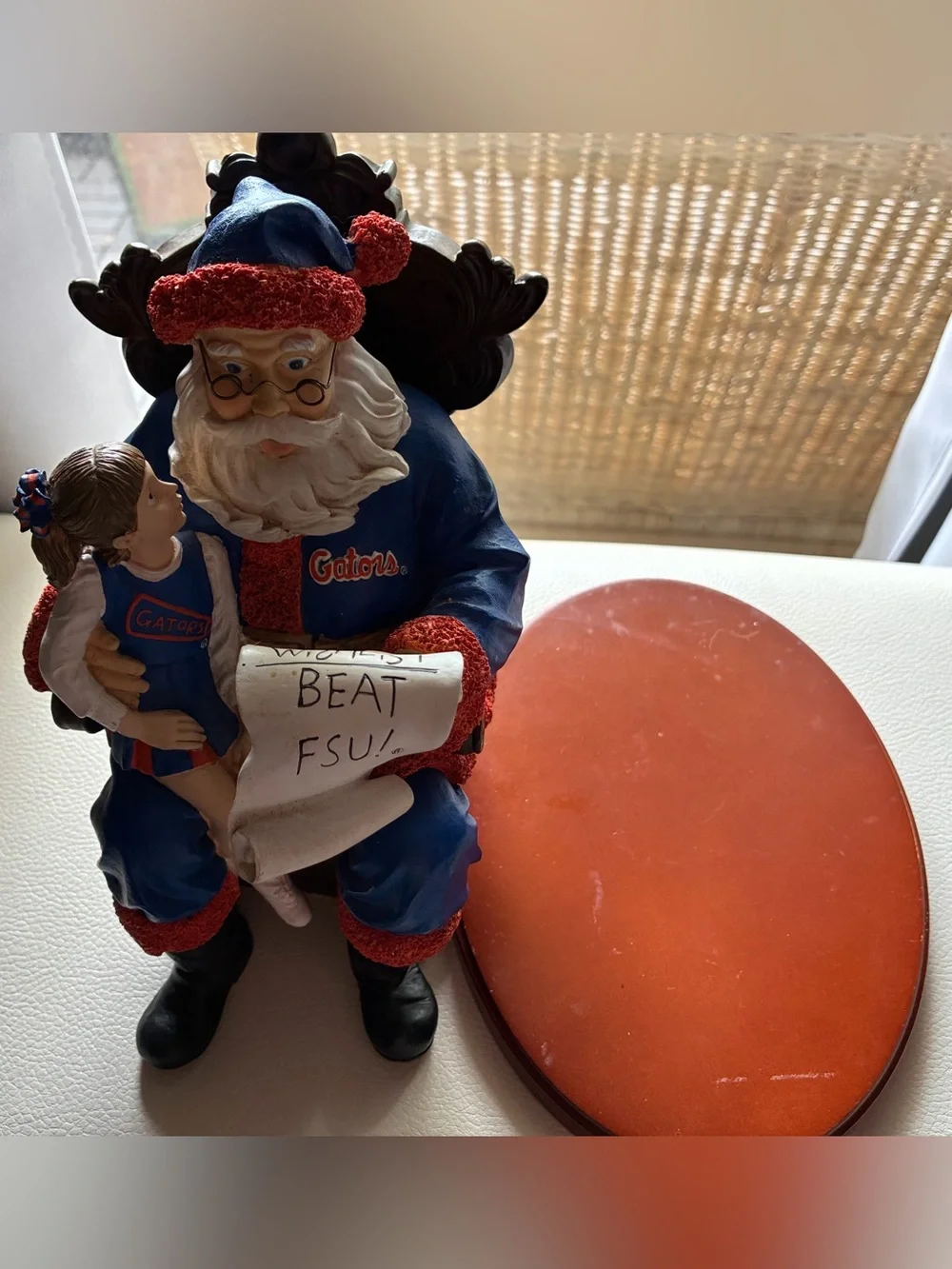 University of Florida Gators Wishlist Santa figurine/decoration - Beat FSU